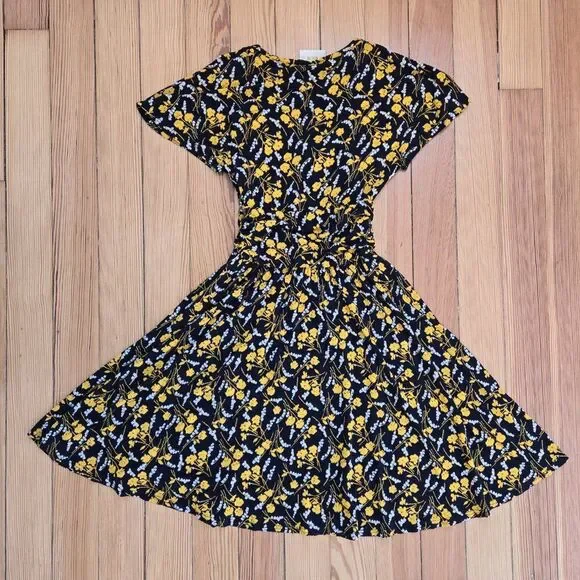 Maeve Anthropologie Floral Fit & Flare Dress Bohemian Cottagecore Festival XS - Picture 11 of 13